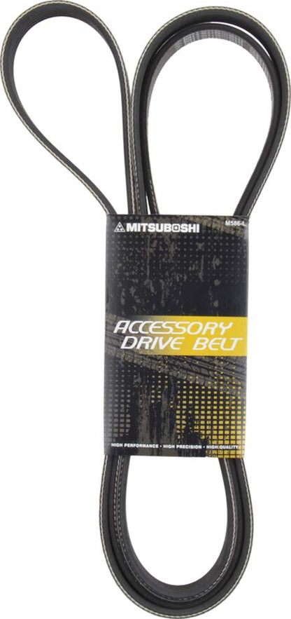Mitsuboshi Correa de Transmisión de Accesorios 6PK2135 para Acura, Chrysler, Dodge, Ford, Honda, Negro