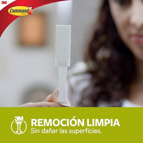 COMMAND 3M Tiras Adhesivas para Colgar Cuadros Grandes Negras 12 piezas | Decora sin dañar paredes, Removibles y sin residuos, No requiere herramientas, Soporta hasta 7.2 kg, Uso interior