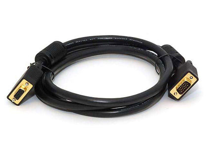 6ft VGA/SVGA Male-Female Extension Cable w/Ferrite Cores