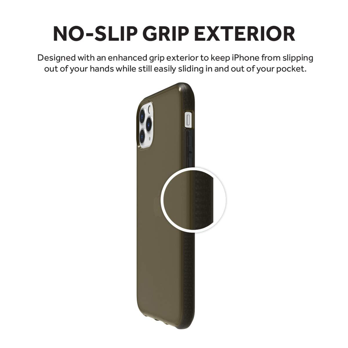 Griffin Funda Survivor Clear para iPhone 11 Pro MAX - Negro