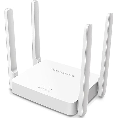 TP-Link MERCUSYS AC10 Router WiFi5 AC1200 Doble Banda hasta 1200Mbps - Puertos 1 WAN + 2 LAN - Latencia Ultrabaja - Cobertura Ampliada - Controles parentales - App Mercusys - Garantía de 2 años