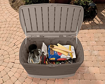 Caja de Hule para Cubiertas, 10 Ft³ Deck Box with Seat, Olive/Sandstone, Mediano