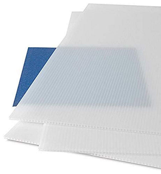 Falken Design COR-NAT-4MM/2436 Coroplast Sign Board, Corrugated Fluted Plastic Sheet 4mm (0.157") 24" x 36" - Natural, Plastic