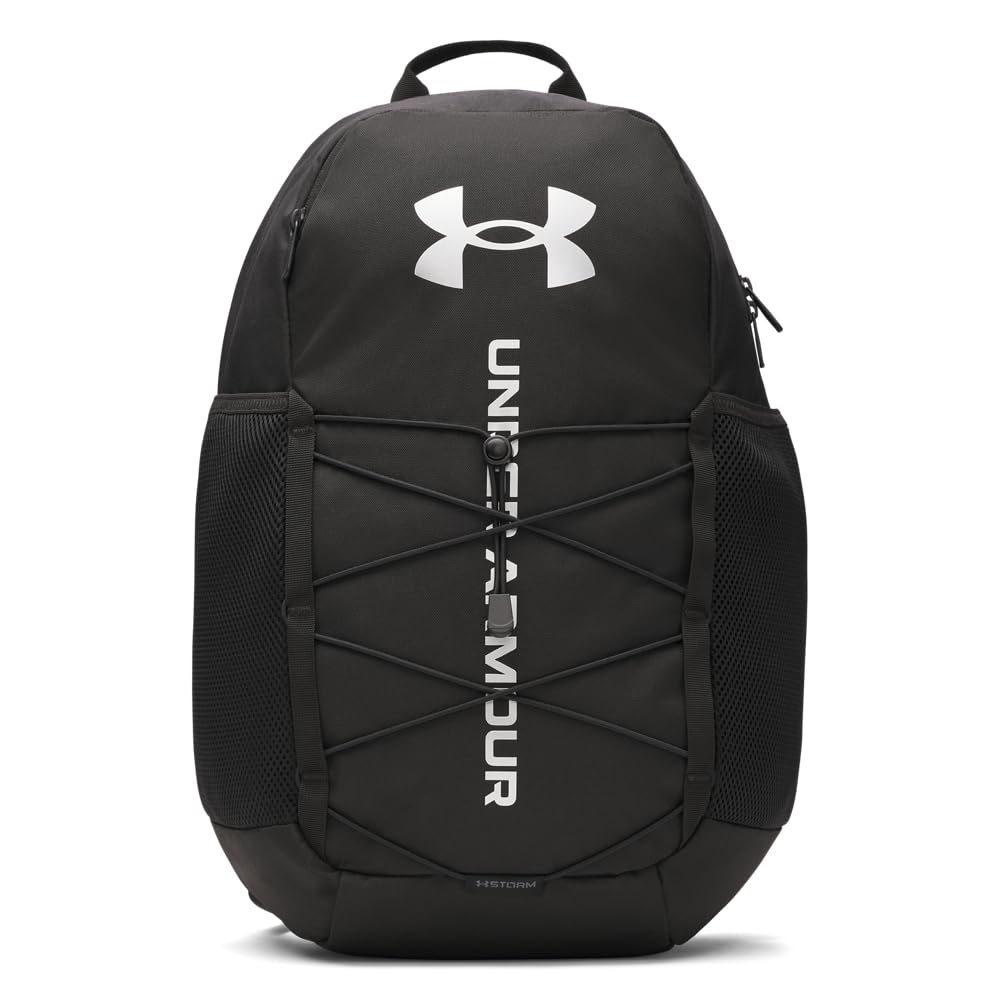 Under Armour Hustle Sport 60 Mochila Resistente al Agua con Funda para Laptop 16" - talla única - (001) Negro - Negro - Plata Metálica