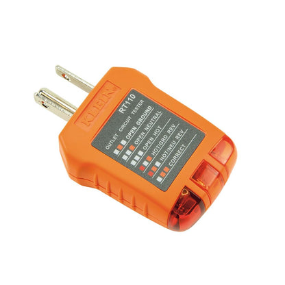 KLEIN TOOLS RT110 |Probador De Tomacorrientes | 110-125 V |Detecta Cableado