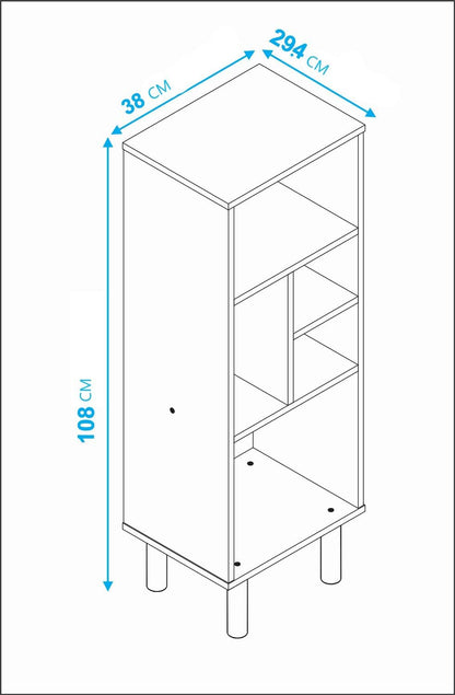 Midtown Concept Librero Organizador Minimalista Armado fácil