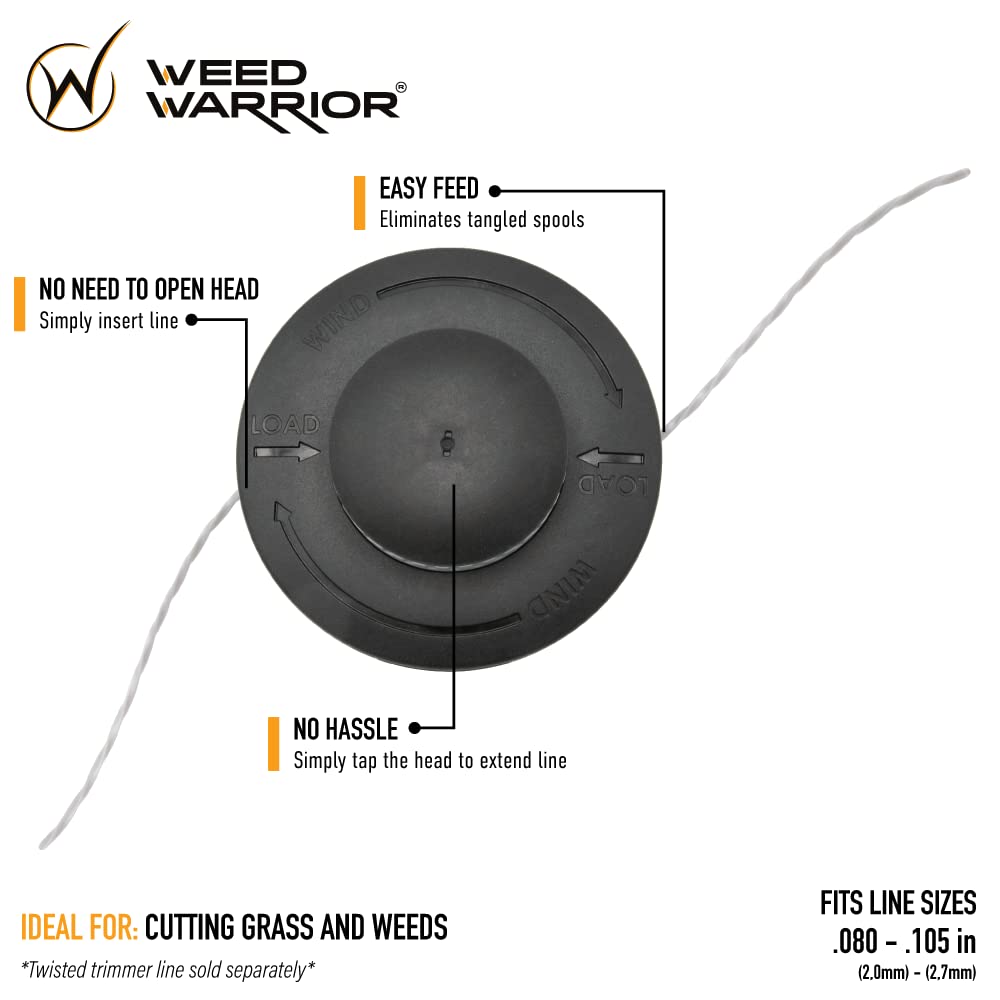 WEED WARRIOR Autowinder II - Cabezal de Repuesto para cortacésped de Ajuste Universal