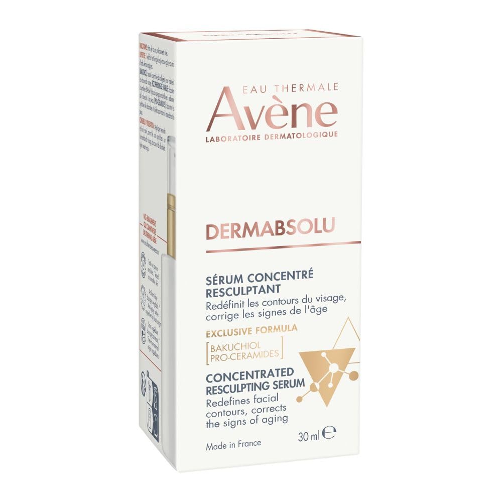 AVENE DermAbsolu Sérum, Concentrado Reafirmante con Bakuchiol, Glicoleol y Polifenoles de Vainilla, 30 ml