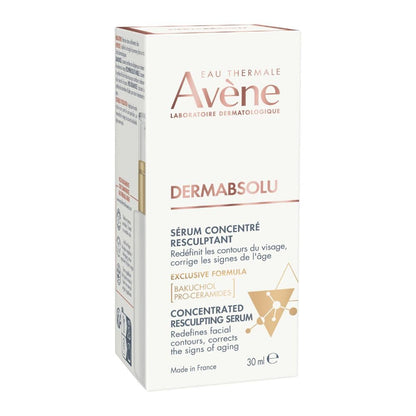 AVENE DermAbsolu Sérum, Concentrado Reafirmante con Bakuchiol, Glicoleol y Polifenoles de Vainilla, 30 ml
