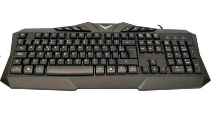 Gaming NACEB Teclado Gamer Retroiluminado NA-0912, Teclas Multimedia, Teclado de Membrana USB con Iluminación LED, Idioma Español