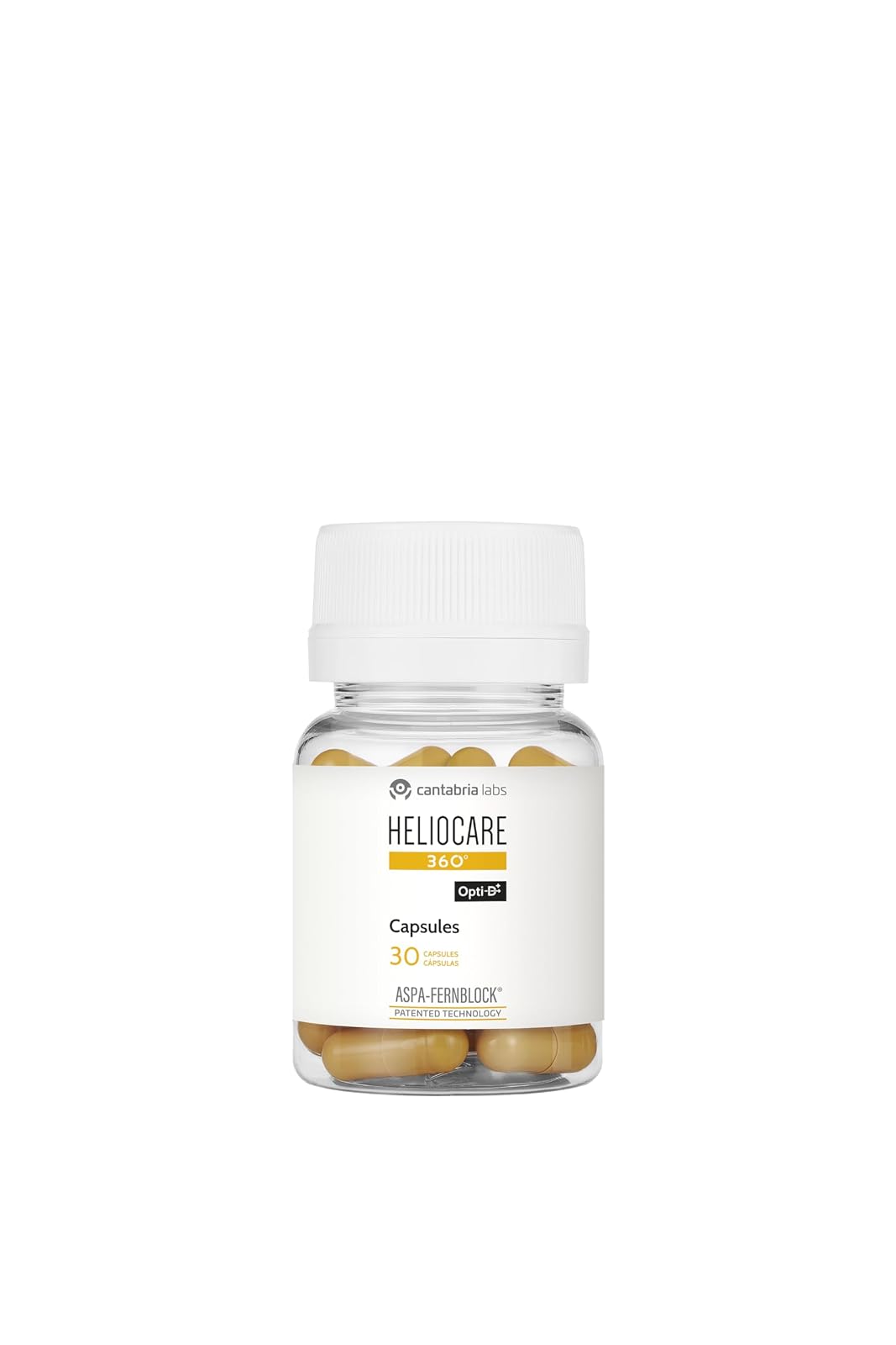 Heliocare 360° 500 Mg Suplemento Alimenticio 30 Cápsulas | 500 mg, 30 cápsulas, protección solar avanzada, Fernblock+