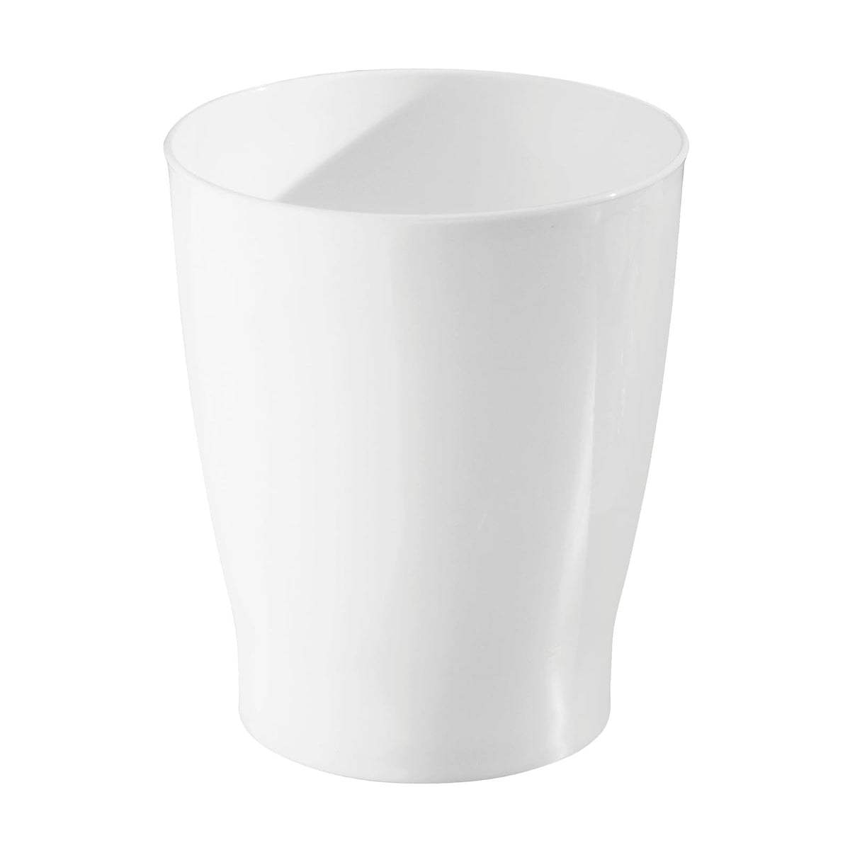 interDesign Zia Wastebasket, White