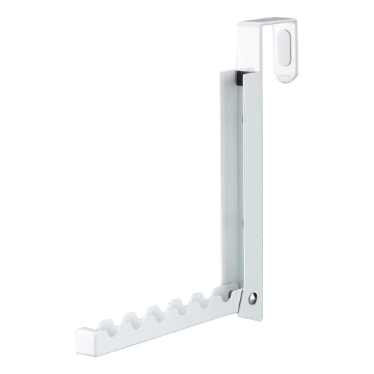 YAMAZAKI Home Gancho inteligente que se pliega sobre la puerta, Blanco, 1