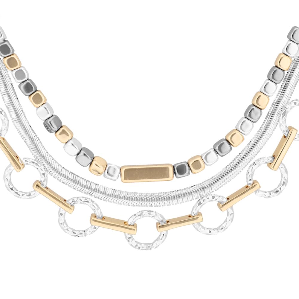 Nine West Collar Bitonio Circular Para Mujer