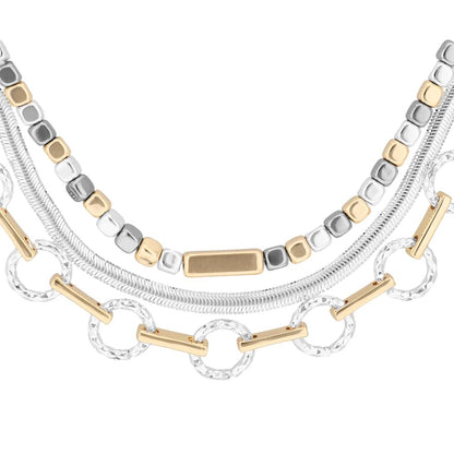 Nine West Collar Bitonio Circular Para Mujer