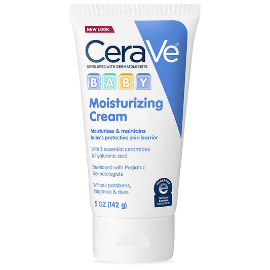 CERAVÉ BABY | Crema Hidratante para bebés | con Ceramidas y Ácido Hialurónico | Repara la barrera cutanea | 142ml