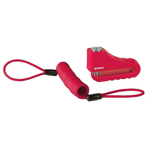 Hermex CB-100 Candado para disco de motocicleta, perno de 10 mm, Hermex