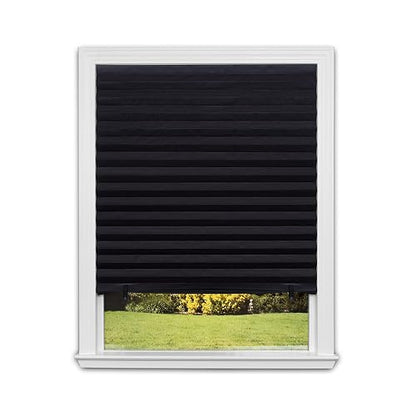 Redi Shade - Papel plisado Blackout Original, negro, 36 x 72 pulgadas, paquete de 6