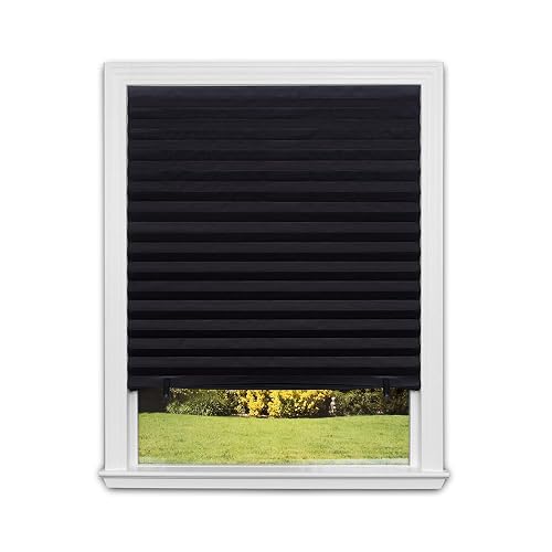 Redi Shade - Papel plisado Blackout Original, negro, 36 x 72 pulgadas, paquete de 6
