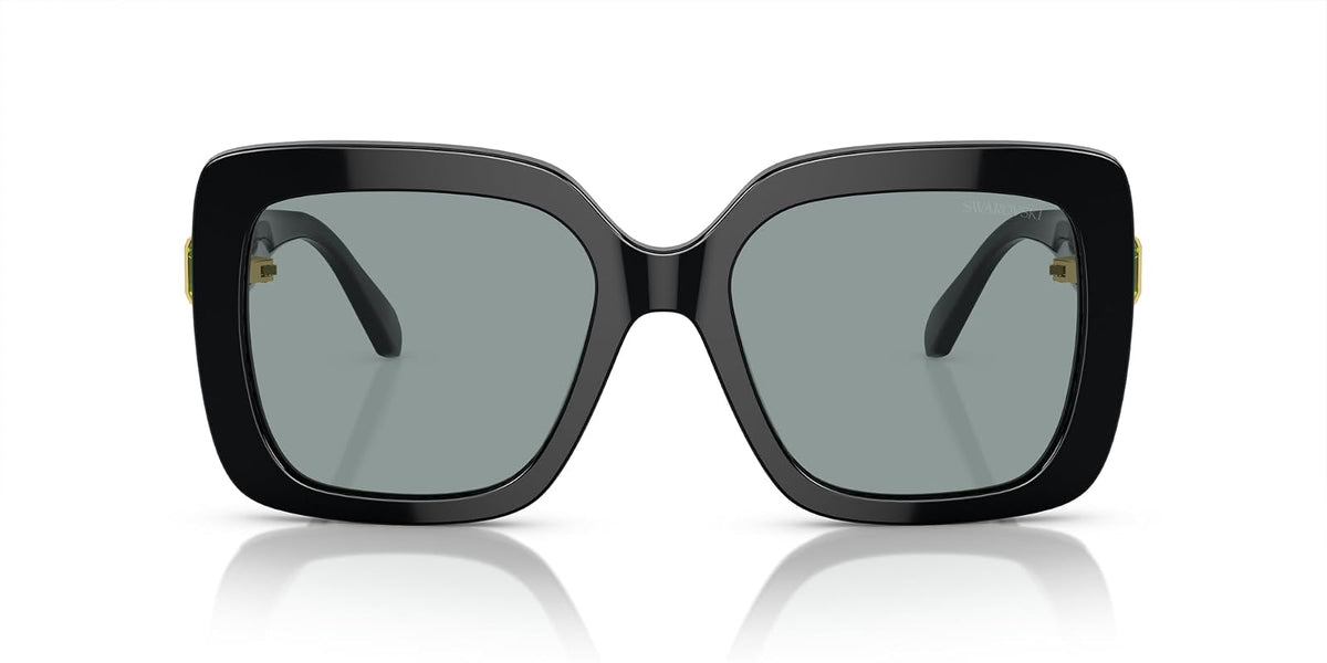 Swarovski 0SK6001 Gafas de Sol para Mujer, Forma Square Color Negro