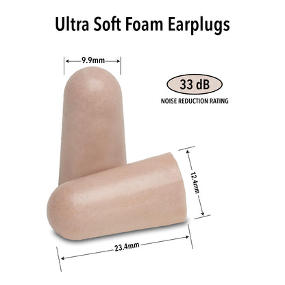 Mack's - Tapones de espuma ultrasuave para el cuidado de los oídos, 50 pares