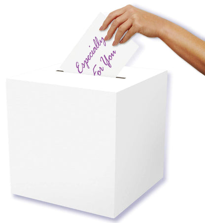 Beistle 50359 All-Purpose "Receiving-Box", 12 by 12-Inch, white
