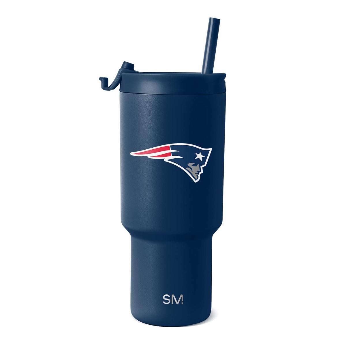 Simple Modern Termo de 30 Onzas con Tapa Abatible y Popote - MERCANCÍAS - New England Patriots