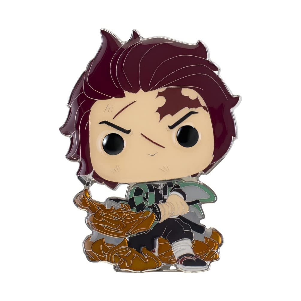 Funko Large Pop! Enamel Pin - Nezuko Kamado - Demon Slayer: Tanjiro Kamado - Guardianes de la Noche - Pins de Esmalte - Broche Coleccionable - para Mochilas Y Bolsos - Idea de Regalo