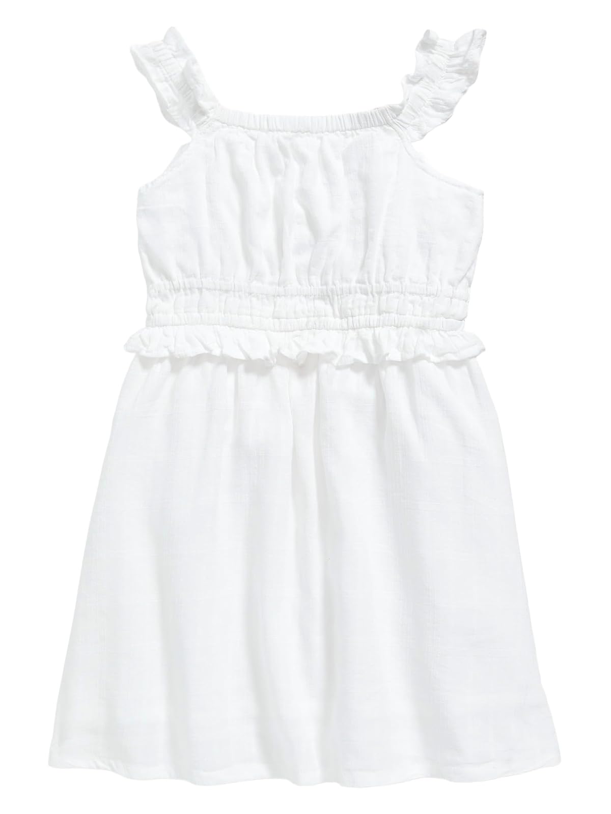 Old Navy Vestido Bebé-Niñas, Blanco, 18-24M