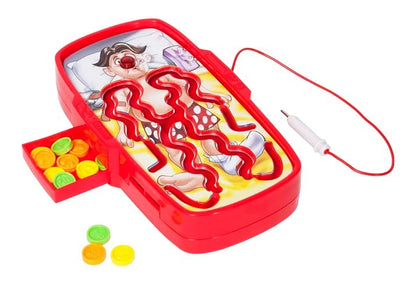 Hasbro Gaming Operando - Juego de Mesa de Viaje Familiar con luz y Sonido para 2 a 4 Jugadores a Partir de los 6 años