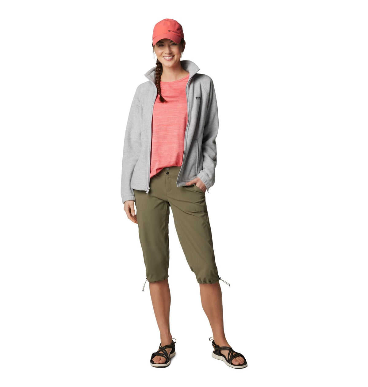 Columbia, Benton Springs - Chamarra de tela polar para mujer con cierre completo