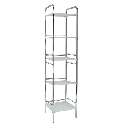 Art & Home Estante Cromado de Cinco Niveles para baño HB-5551