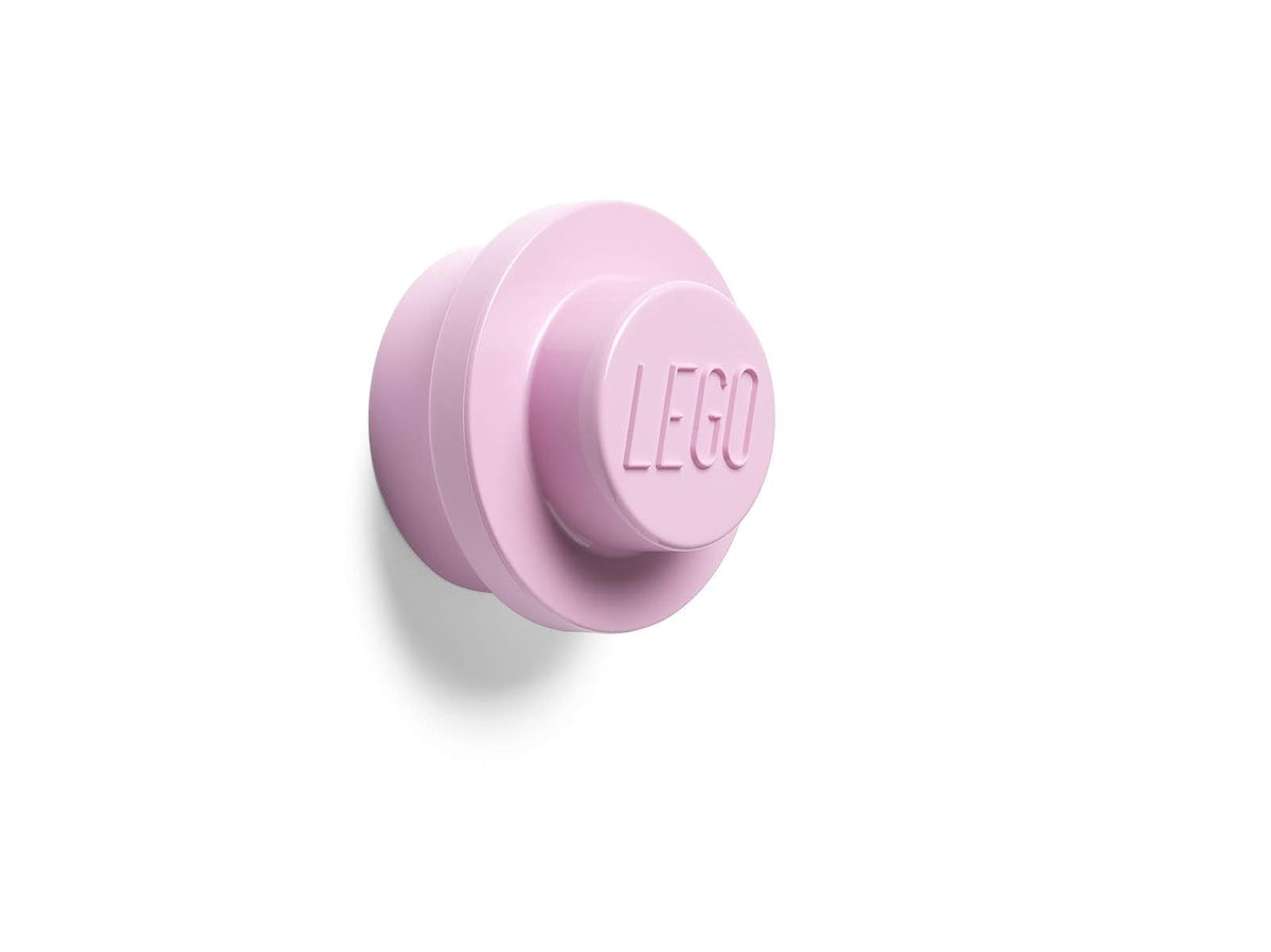 LEGO Room Copenhagen Colgador de Pared, Color Rosa, Azul y Blanco