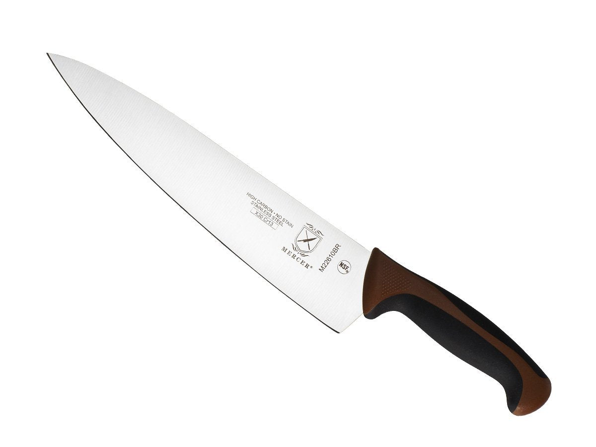 Mercer Culinary Millennia Cuchillo de chef, 10" (25.4 cm), marrón