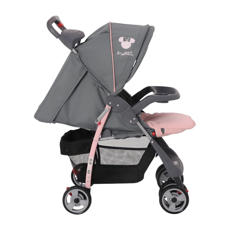 Infanti - Carriola para Bebé Disney Minnie - Travel System - Sistema de Viaje de 0 Meses a 3 Años, Hasta 15 kg - Color Rosa