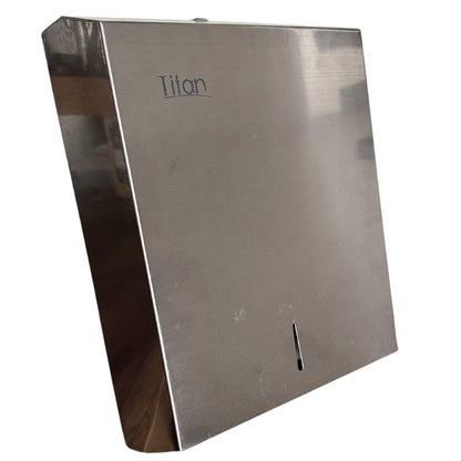 Titán Gustamar Dispensador de Toalla Interdoblada Tipo Sanitas G-228SS, Color Acero Inoxidable