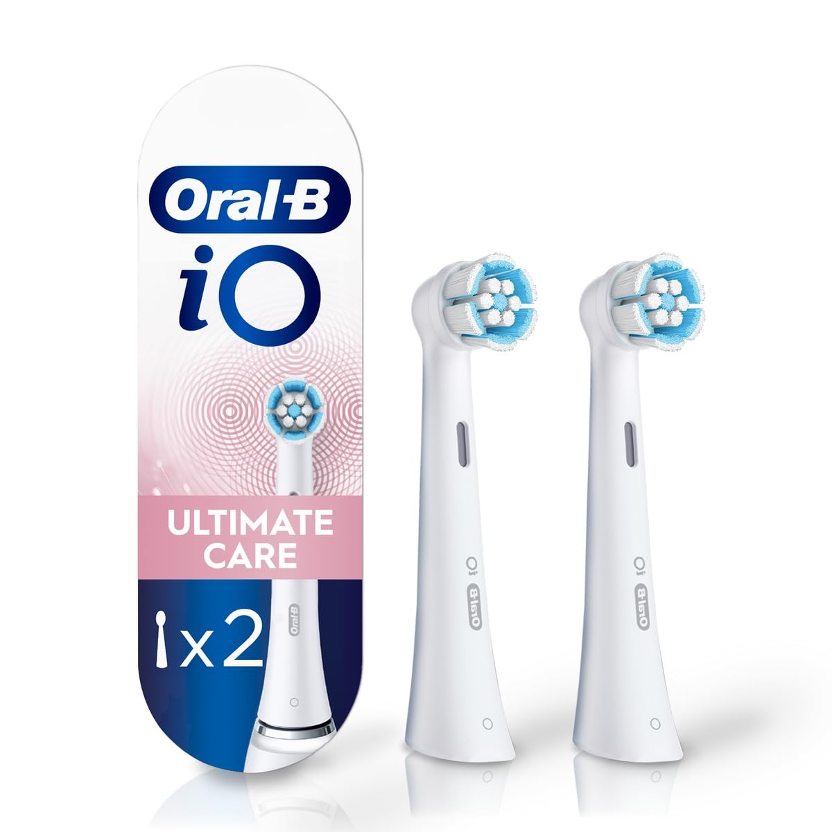 Oral-B Repuesto Cepillo Dental Eléctrico iO Ultimate Care, Suave, 2 Uds