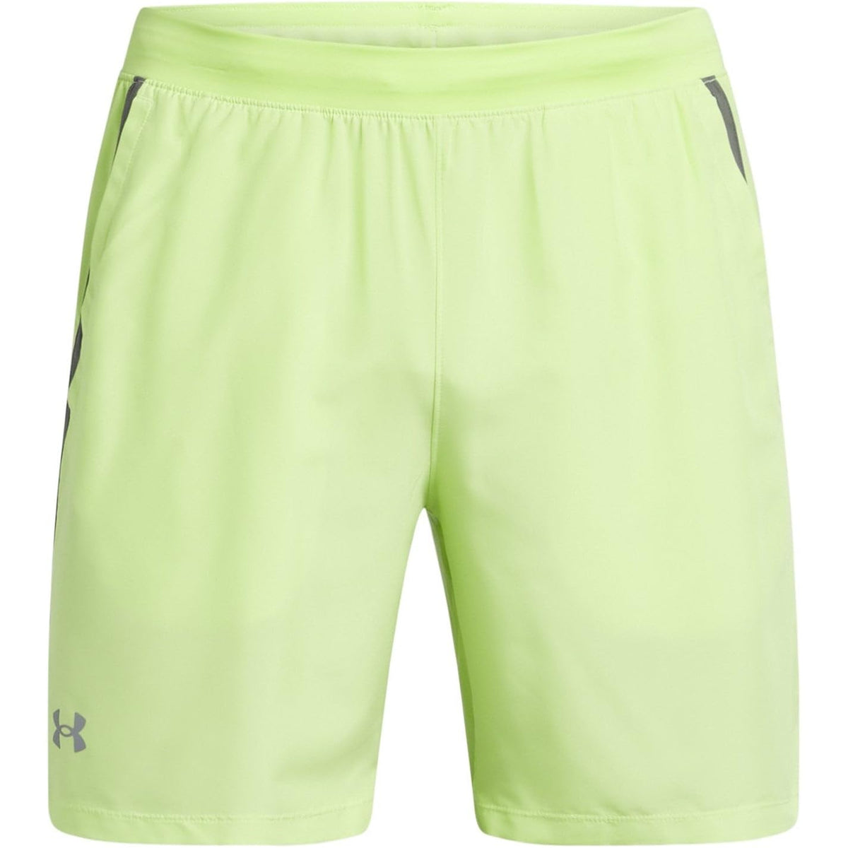 Under Armour UA Launch Shorts para Correr Hombre - G - (304) Morph Green - Castlerock - Reflective