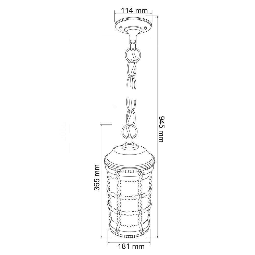 Tecnolite Farol de Exterior, color Bronce Antiguo FTL-4101/BA
