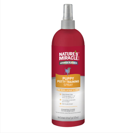 Nature's Miracle Advanced Platinum Puppy Potty Training Spray 16 Oz, Dog Training Aid
