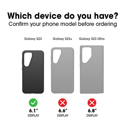 OtterBox - Funda para Galaxy S23 Prefix Series, diseño de Stardust (Transparente/Purpurina), Ultrafina, amigable con el Bolsillo, Bordes elevados Que protegen la cámara y la visualización, Compatible