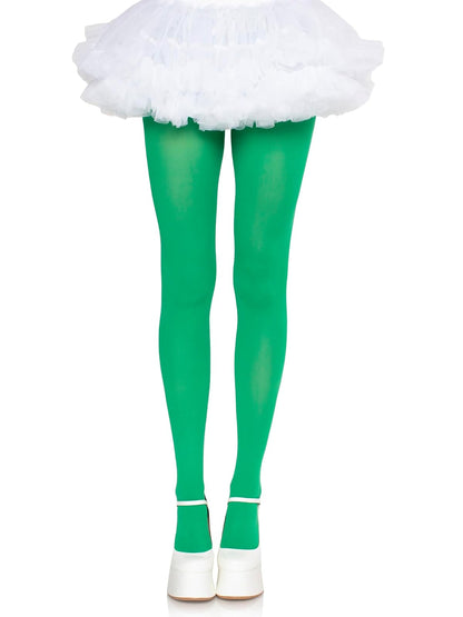Leg Avenue Mallas de nailon para mujer - Talla única - Verde Kelly