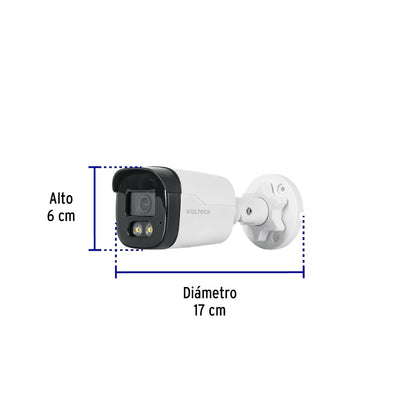 Volteck CTV-52A, Cámara Tipo Bala 5MP Lente 2.8mm con micrófono