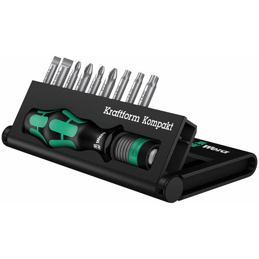 Wera 10 Compact Bitholder and Bit Set, 10 Pieces