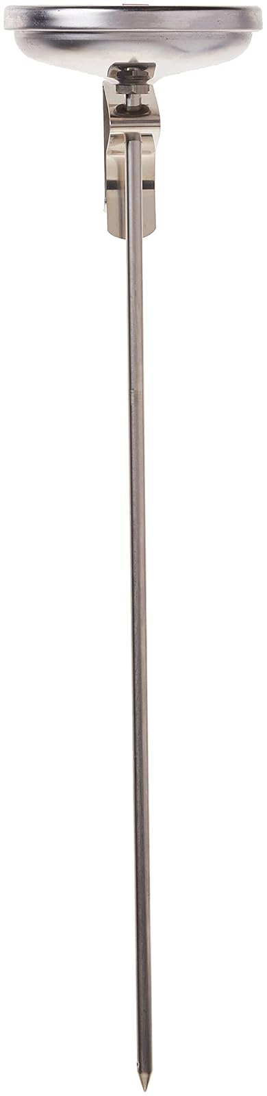 Winco TMT-CDF5 - Termómetro de 3 pulgadas con sonda de 12 pulgadas | Amplio rango de temperatura, sonda larga, servicio de alimentos, ideal para freír, hacer dulces, jarabes y preparación de