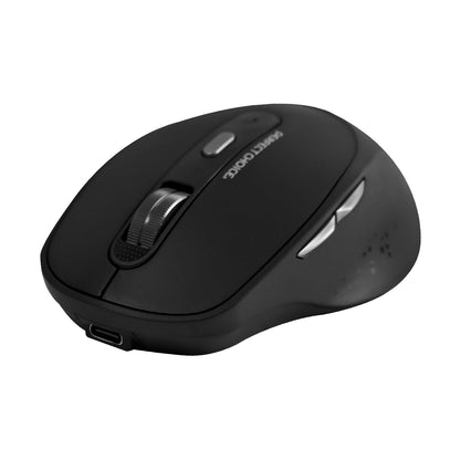 PERFECTCHOICE Perfect Choice Mouse Inalámbrico Clic Silencioso Recargable de Carga Rapida Tipo C dpi 1600 Clix (Negro)