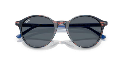 Ray-Ban Rb2230 Bernard Gafas de sol redondas, Sombra Transparente Fantasía Azul/Azul