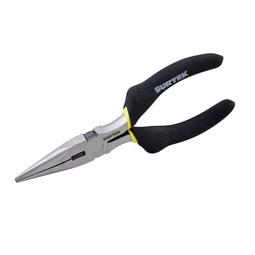 Surtek 926 Pinza para electricista con mango rubber grip de 6" punta larga