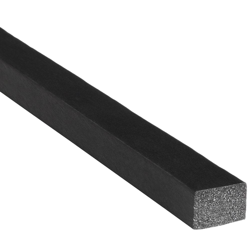 Trim-Lok Rubber Seal EPDM Closed Cell Sponge Rubber, Rectángulo (sólido), Rectangle (Solid) - 500 pies - Rectángulo sólido con cinta adhesiva de alta adherencia - 0.38" height; 0.50" width
