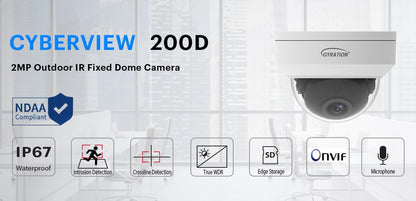 Gyration Cyberview 200D 2 MP Cámara Domo Fija IR para Exteriores
